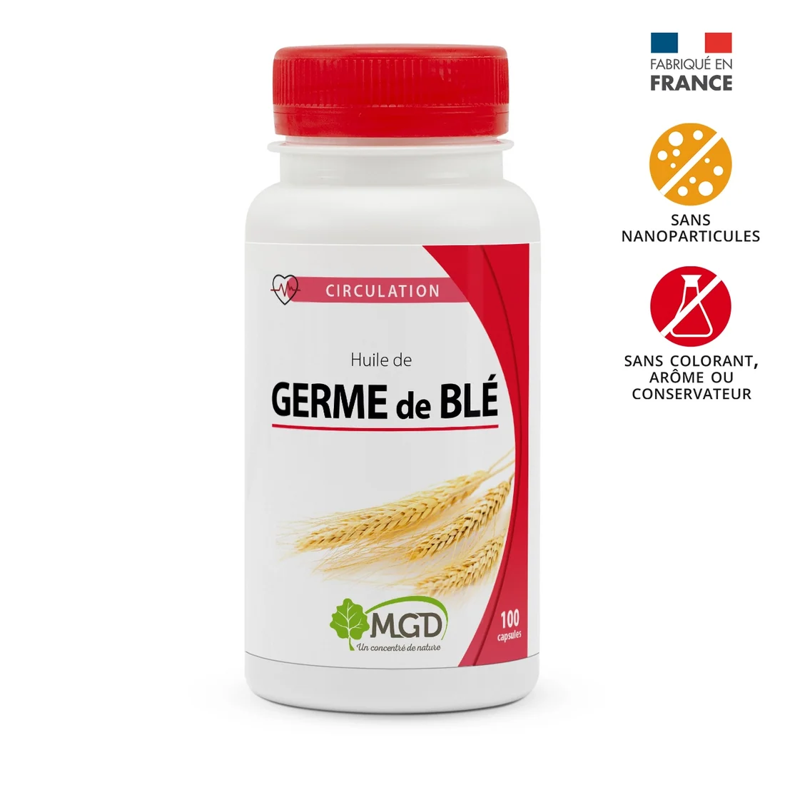 MGD NATURE HUILE GERME DE BLÉ 100 CAPSULES